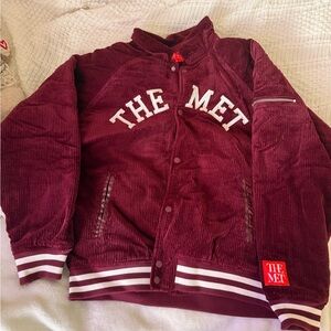 The Met Women's Varsity Jacket - Burgundy